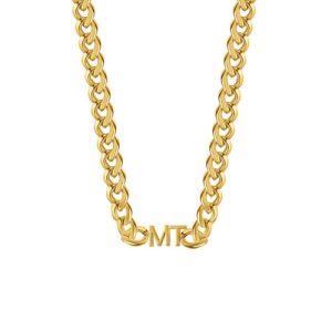 Personalised initial choker necklace for men