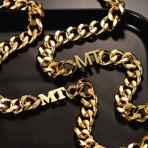 Mens custom initial necklace​ - high quality 