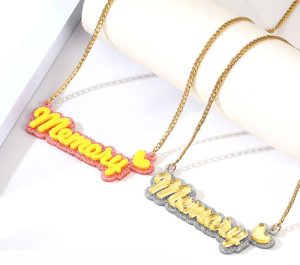Custom acrylic necklaces wholesale