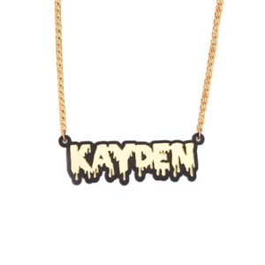 Make DIY acrylic name necklace fast shipping