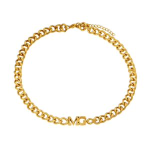 Thick cuban link choker necklace with name​