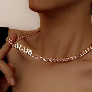 Custom name necklace choker