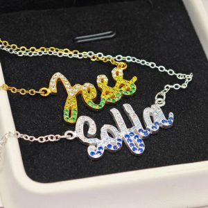 Personalised diamond name necklace​
