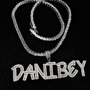 custom baguette name necklace​