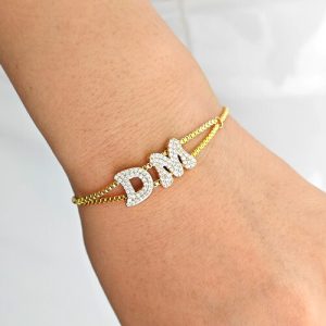 bracelet with letter charms​