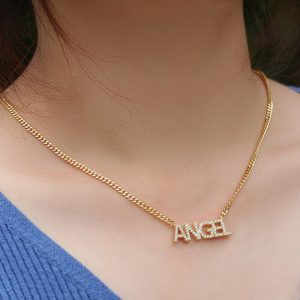 Custom diamond name choker​