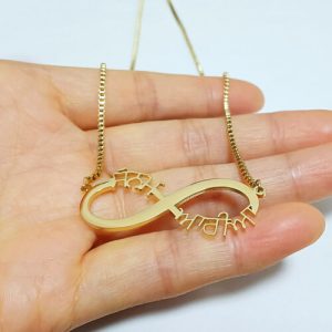 Infinity two name necklace​