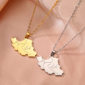 custom country map necklace