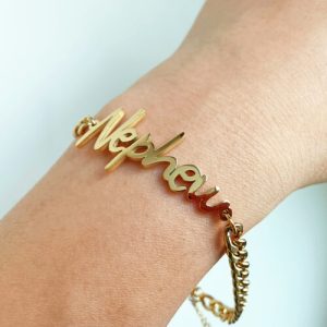 name ankle bracelet cuban chain