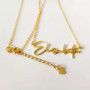 custom cursive writing name necklace​