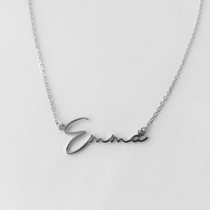 925 sterling silver cursive name necklace​