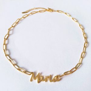 Custom name plate necklace wholesale​