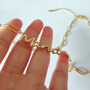 paperclip necklace with names​