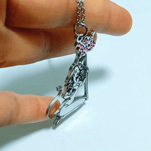 Custom engraved diamond necklace​