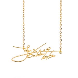 Personalized handwritten signature necklace​ pendant