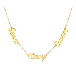 Personalized 3 name pendant necklace​