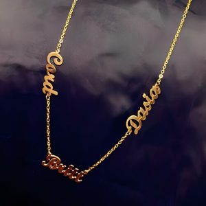 Personalised three name necklace​