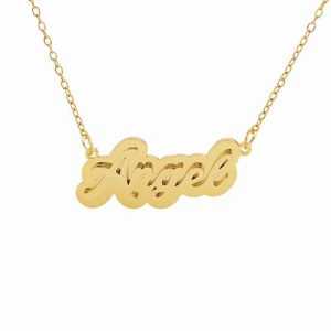 Customized double plated name necklace wholesale​