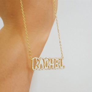 Personalised diamond name pendant​