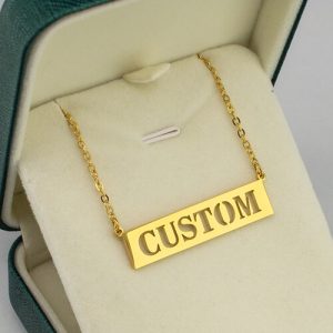 Personalised cut out name necklace​ gold