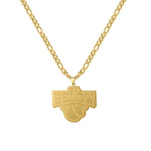 Custom logo etched pendant necklace​ thick chain