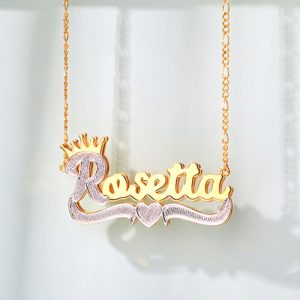 diamond cut sterling silver name necklace​