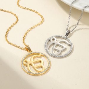 Custom diamond ek onkar necklace​