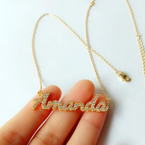 diamond name necklaces​