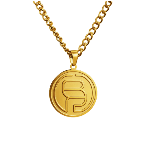 Personalised medallion necklace with logo wholesale