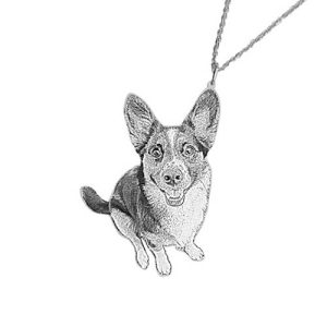 Custom shaped photo engraved necklace pendant​