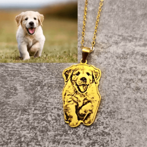 Custom engraved photo pendant necklace​