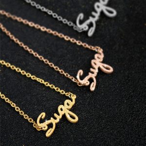 Name necklaces custom fonts​