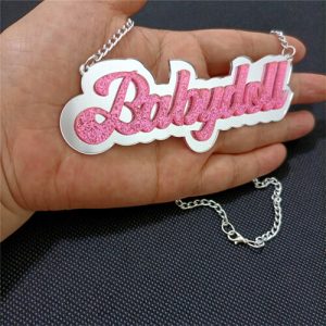 Big acrylic name necklace​
