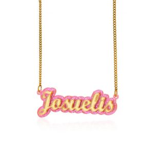 Personalised plastic name necklace​ fast turnaround