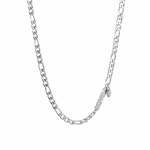 Personalized nameplate necklace for men​ thick chain