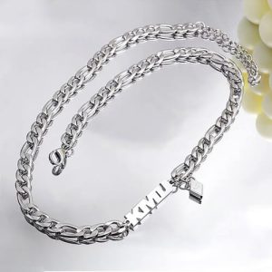 Understated personalised chain necklace for men​