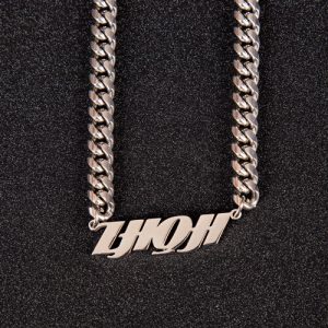 Mens cuban nameplate necklace​