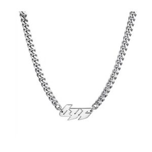 Mens chain with custom pendant​ stainless steel
