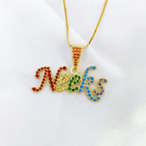 Personalised diamond name necklace​