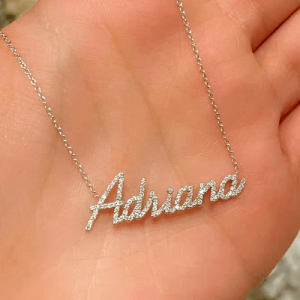 Custom diamond name choker