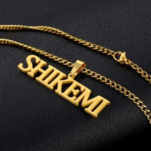 block letter name necklace