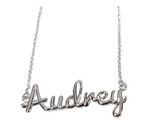 Custom 3d name necklace​ sterling silver