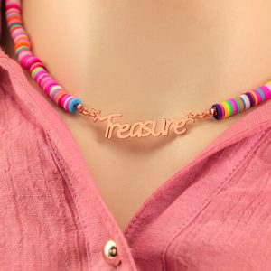 custom bead necklace with name​