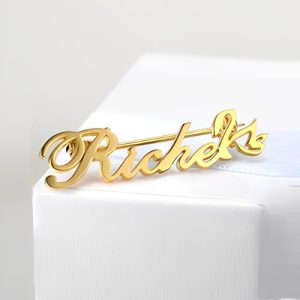 Custom sterling silver brooches and pins