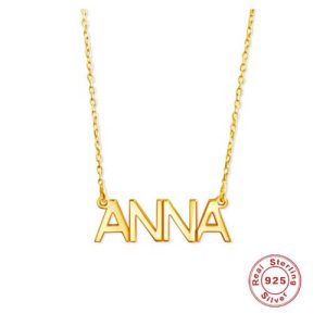 Customized name necklace and silver 925 sterling​
