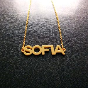 sterling silver name bracelets​ gold