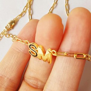 custom initial necklace pendant​