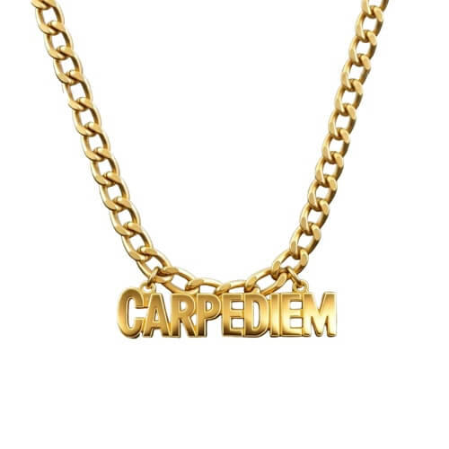 Personalized thick chain necklace with name
