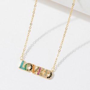 Sterling silver colored diamond necklace​ with name