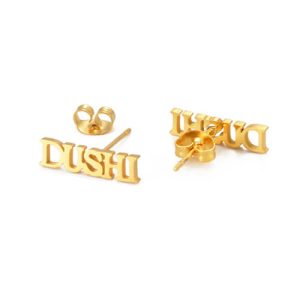 Create custom made studs​ earrings with words​ diy